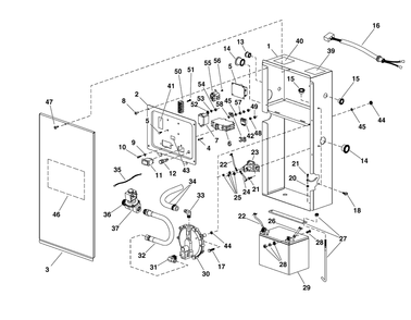 Control Panel Group Diagram and Parts List for 1975-0  Briggs and Stratton Generator
